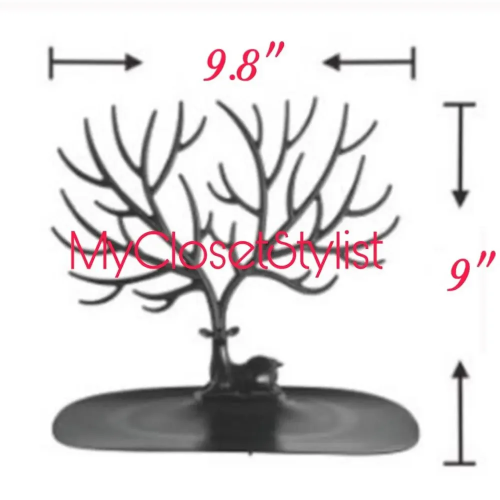 Jewelry Tree Bracelet Organizer +Wallet Valet NEW! necklace Keys Coins Cash Tray
